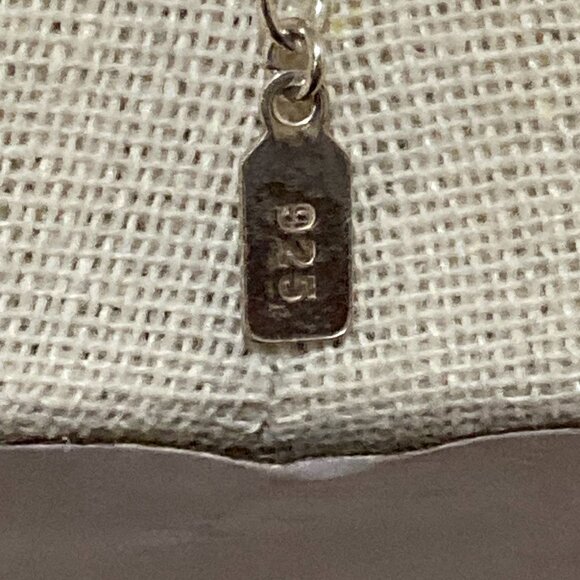 Peyote Bird Turquoise Necklace 925 Sterling Silver 16" - Picture 7 of 13